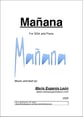 Manana SSA choral sheet music cover